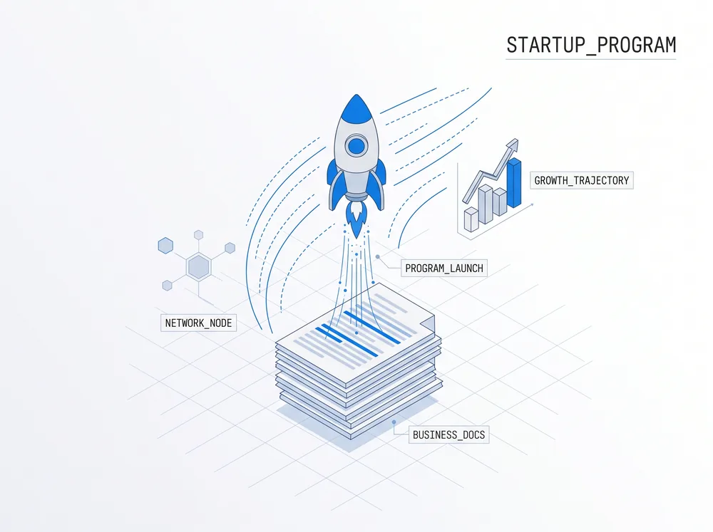 Startup program illustration