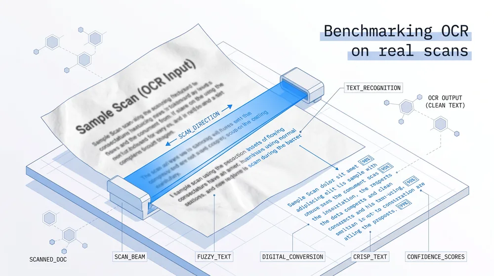 Benchmarking OCR on real scans